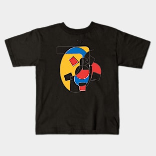 Abstract design with different shapes Kids T-Shirt